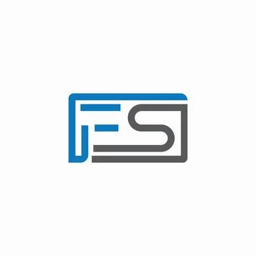 Alphabet letters Initials Monogram logo FS, SF, F and S Stock-Illustration