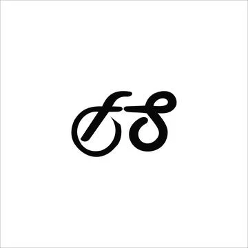 Alphabet letters Initials Monogram logo FS, SF, F and S Stock Illustration