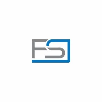 Alphabet letters Initials Monogram logo FS, SF, F and S Stock Illustration