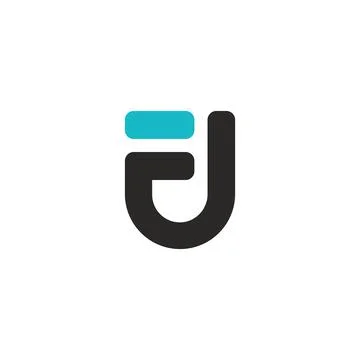Alphabet letters Initials Monogram logo FU, UF, F and U Stock-Illustration