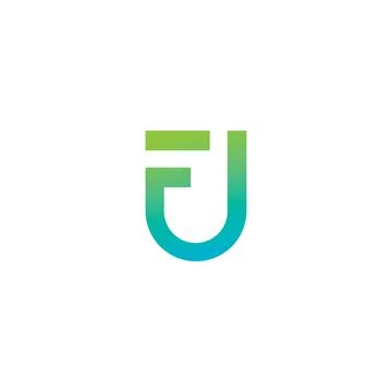 Alphabet letters Initials Monogram logo FU, UF, F and U Stock Illustration