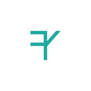 Alphabet letters Initials Monogram logo FY, YF, F and Y Illustrazione stock