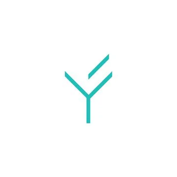 Alphabet letters Initials Monogram logo FY, YF, F and Y Stock-Illustration