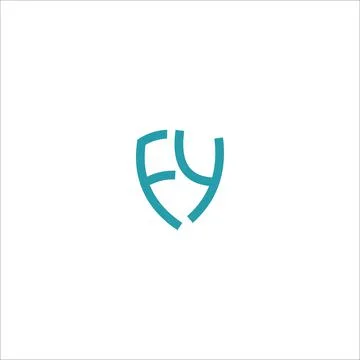 Alphabet letters Initials Monogram logo FY, YF, F and Y Stock-Illustration