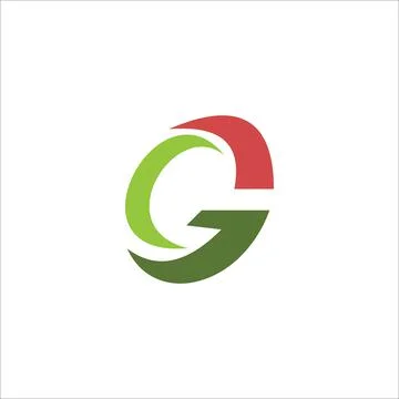 Alphabet letters Initials Monogram logo G, GG Illustrazione stock
