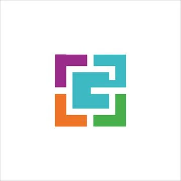 Alphabet letters Initials Monogram logo G, GG Stock-Illustration