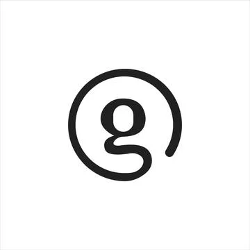 Alphabet letters Initials Monogram logo G, GG Stock-Illustration