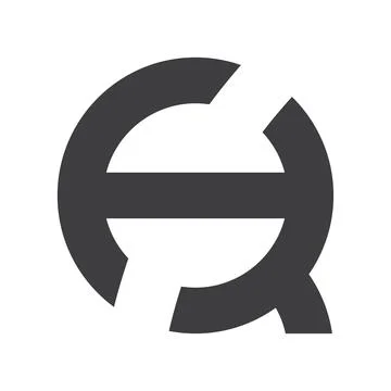 Alphabet letters Initials Monogram logo QH, HQ, H and Q Stock Illustration