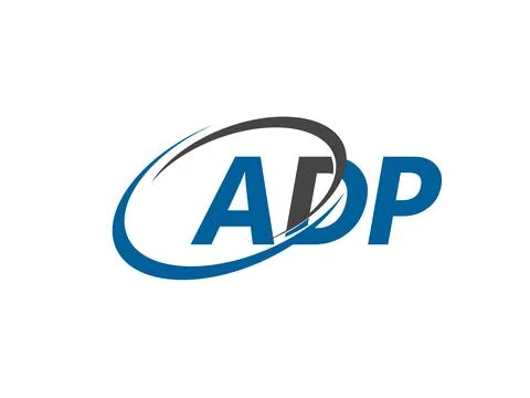 Alphabet letters for logo design, vector illustration, letters adp Stock Illustration