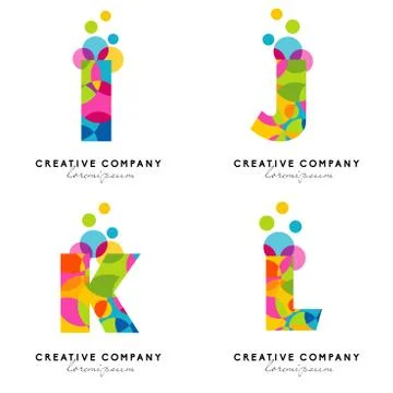 Alphabet Letters Logo Stock Illustration