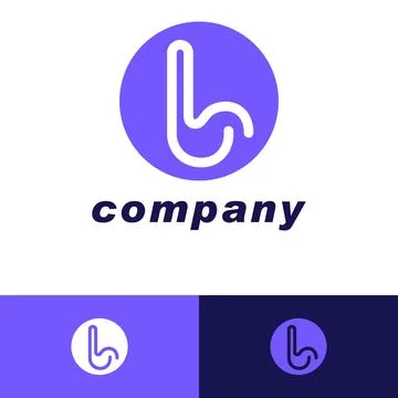 Alphabet letters monogram logo B Stock Illustration