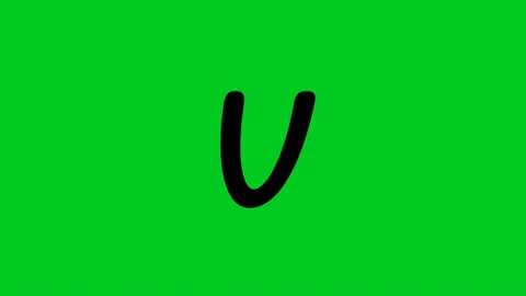 Alphabet Letters V black and white color rotating reveal and write-on animation Stock Footage 234595155