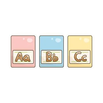 Alphabet line Stock Illustration