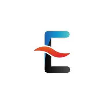 Alphabet logo graphic template vector Illustrazione stock
