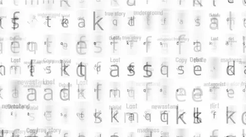 Alphabet matrix background,computer web screen. Video stock 935799