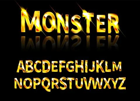 The alphabet monster. Stock Illustration