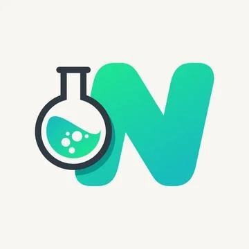 Alphabet N of Lab Stock Illustration