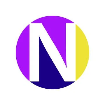 Alphabet N letter logo vector design Illustrazione stock