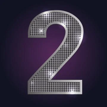 Alphabet number diamond Stock Illustration