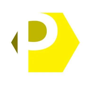 Alphabet P letter logo vector design Illustrazione stock