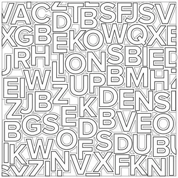 Alphabet Pattern Stock Illustration