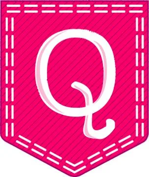 Alphabet Pocket Stock Illustration