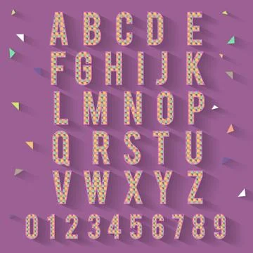 Alphabet Polygon Stock Illustration
