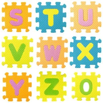 Alphabet puzzle Stock Photos