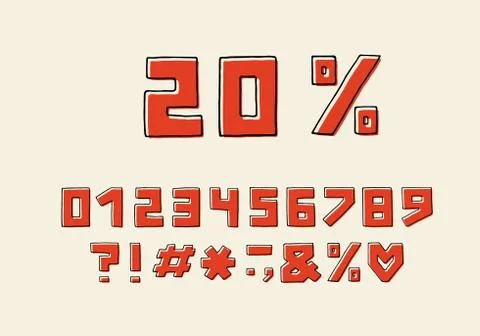 Alphabet retro design, square shape. Hand pen bold font, typography style Stock Illustration