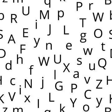 Alphabet seamless background. Endless vector pattern 스톡 일러스트