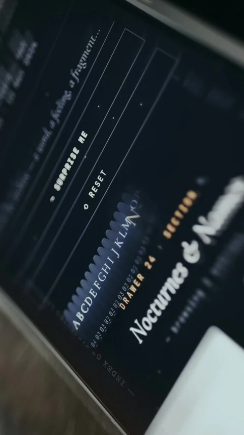 Alphabet sequence from A to Z with user tapping letter N Stock Footage 334944446