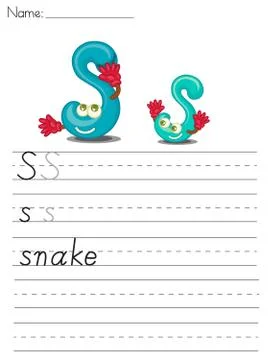 Alphabet series Stock Illustration