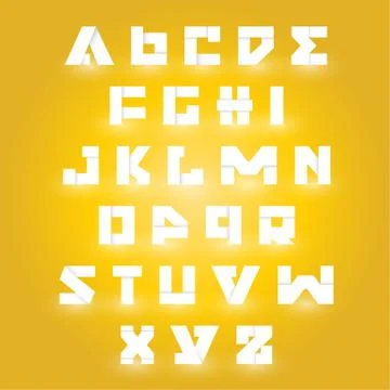 Alphabet set design Stock Illustration