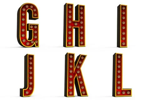 Alphabet set Stock Illustration