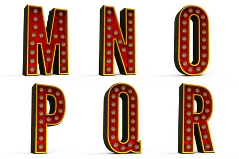 Alphabet set Stock Illustration