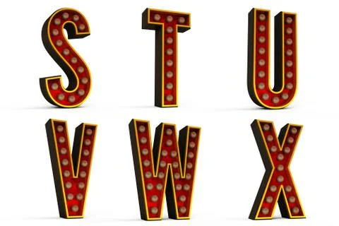 Alphabet set Stock Illustration