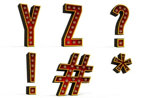 Alphabet set Stock Illustration