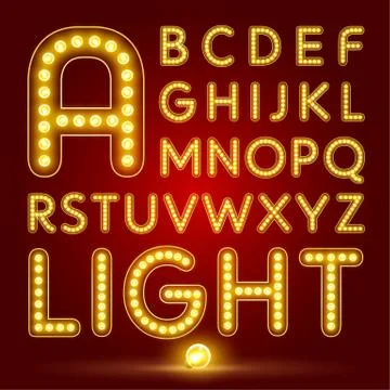 Alphabet set with realistic lamb Stock Illustration