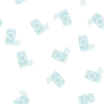 Alphabet shape pasta glyph vector seamless pattern Stock Illustration