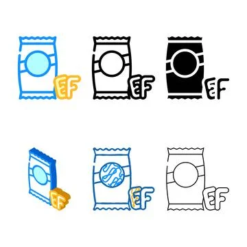 Alphabet shape pasta types color icon vector Stock Illustration
