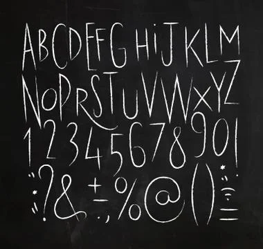 Alphabet sharp lines font black Stock Illustration