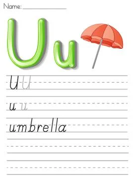 Alphabet sheet Illustrazione stock