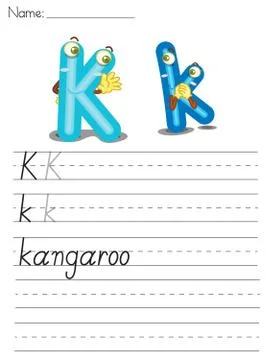 Alphabet sheet Illustrazione stock