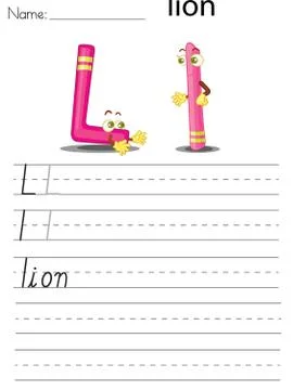 Alphabet sheet Illustrazione stock