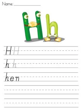 Alphabet sheet 스톡 일러스트