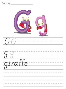 Alphabet sheet Stock Illustration