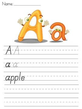 Alphabet sheet 스톡 일러스트