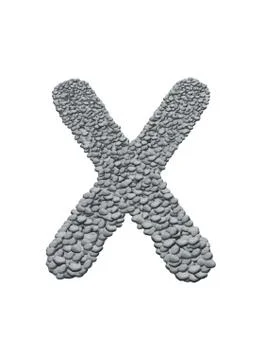 Alphabet with stone texture background Illustration