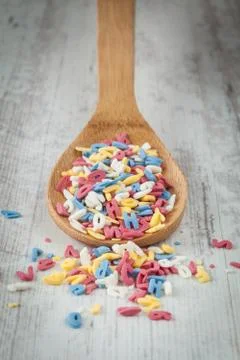 Alphabet sugar Stock Photos