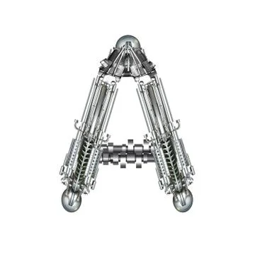 Alphabet technically, letter a Stock Illustration